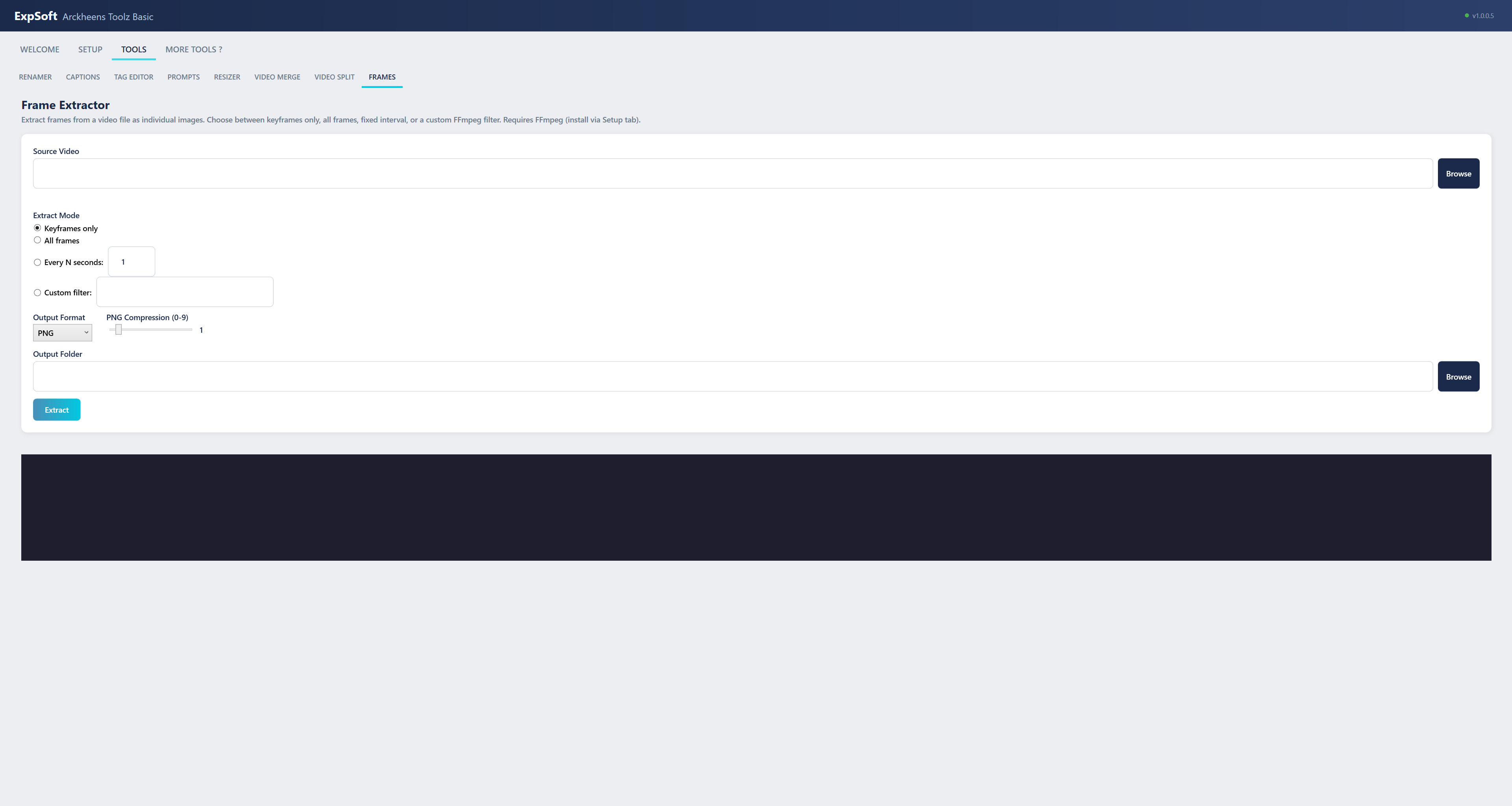 Frame Extractor Tool