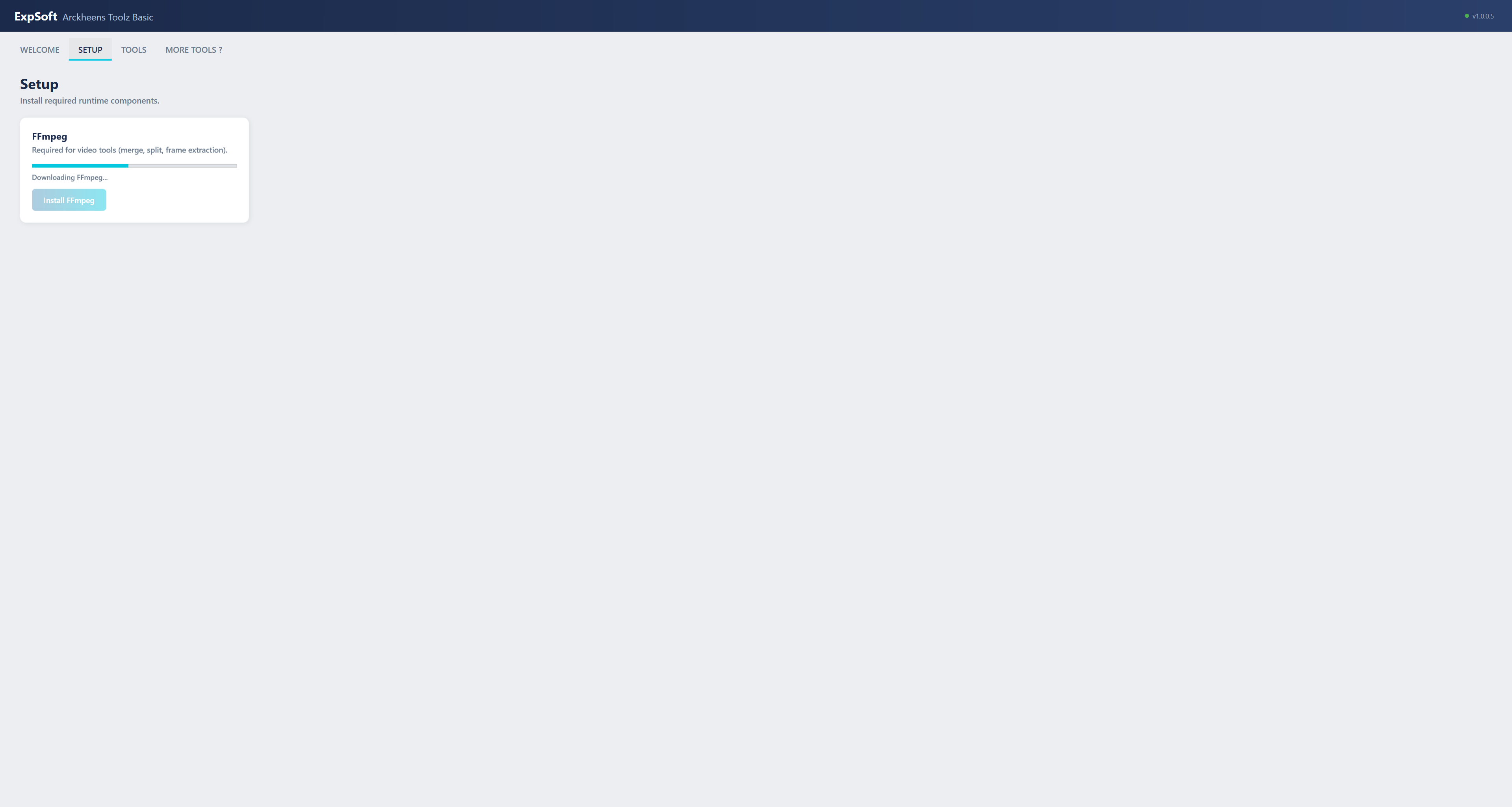 Setup Tab