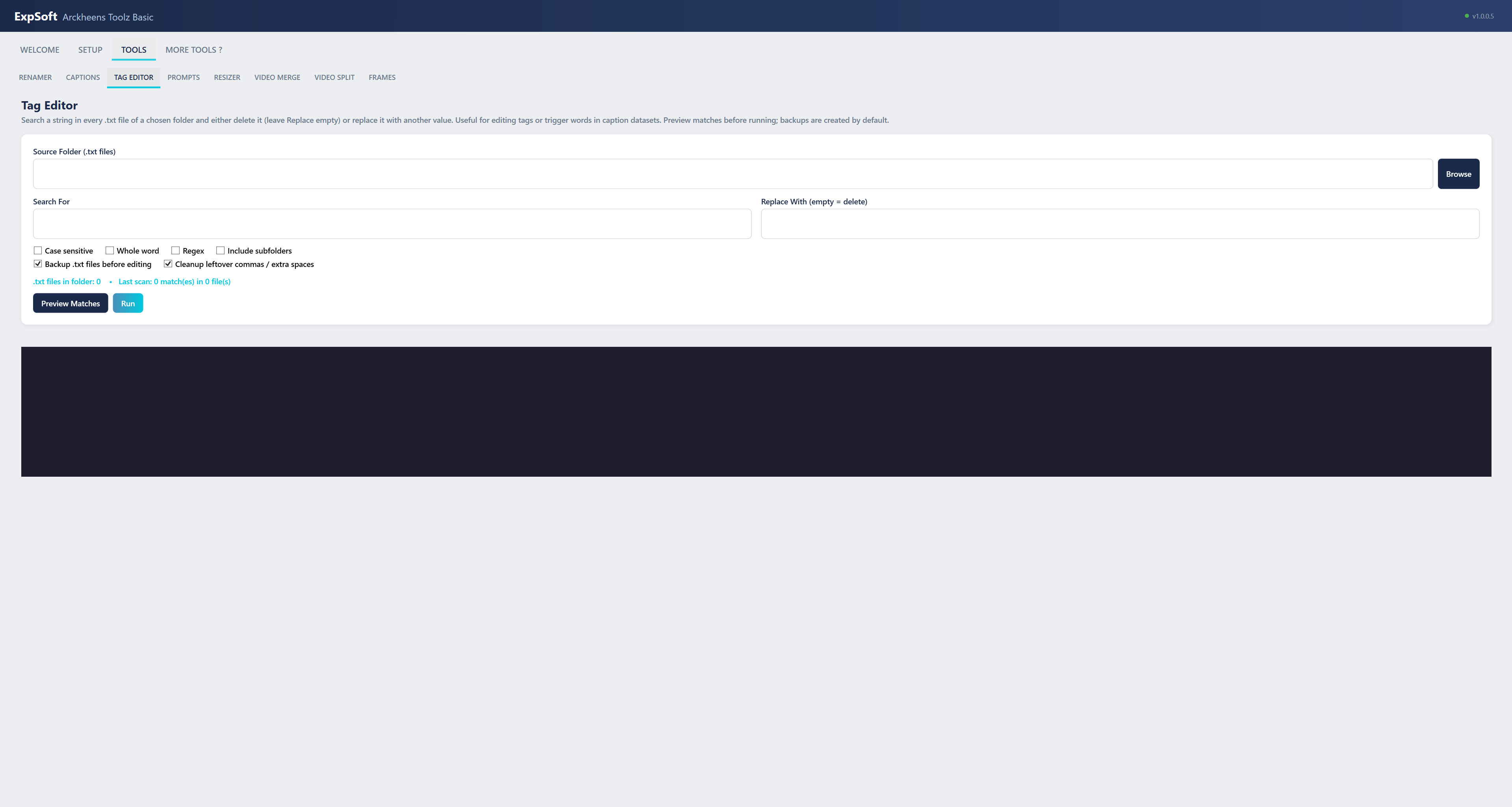 Tag Editor Tool