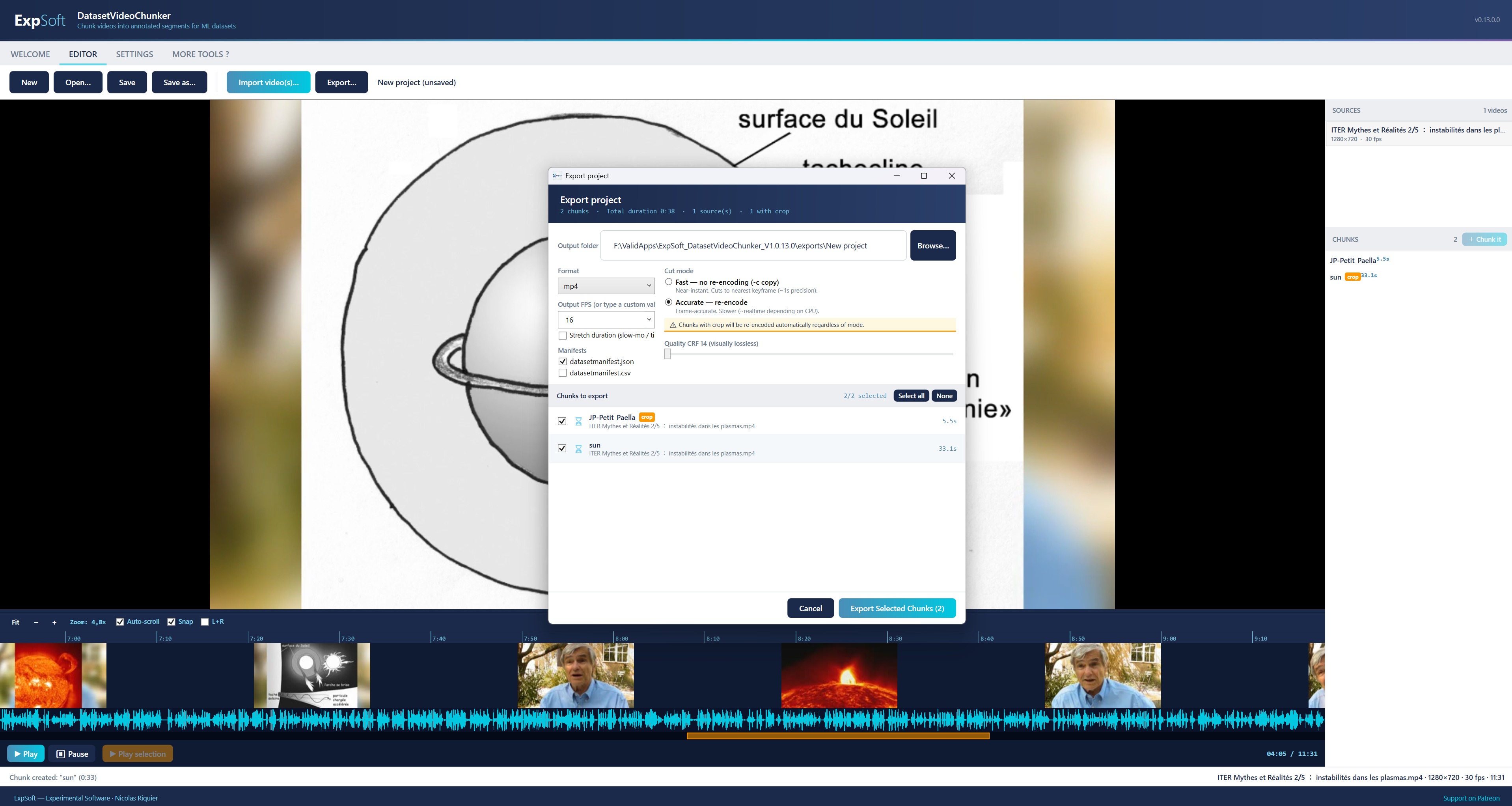 Export Window